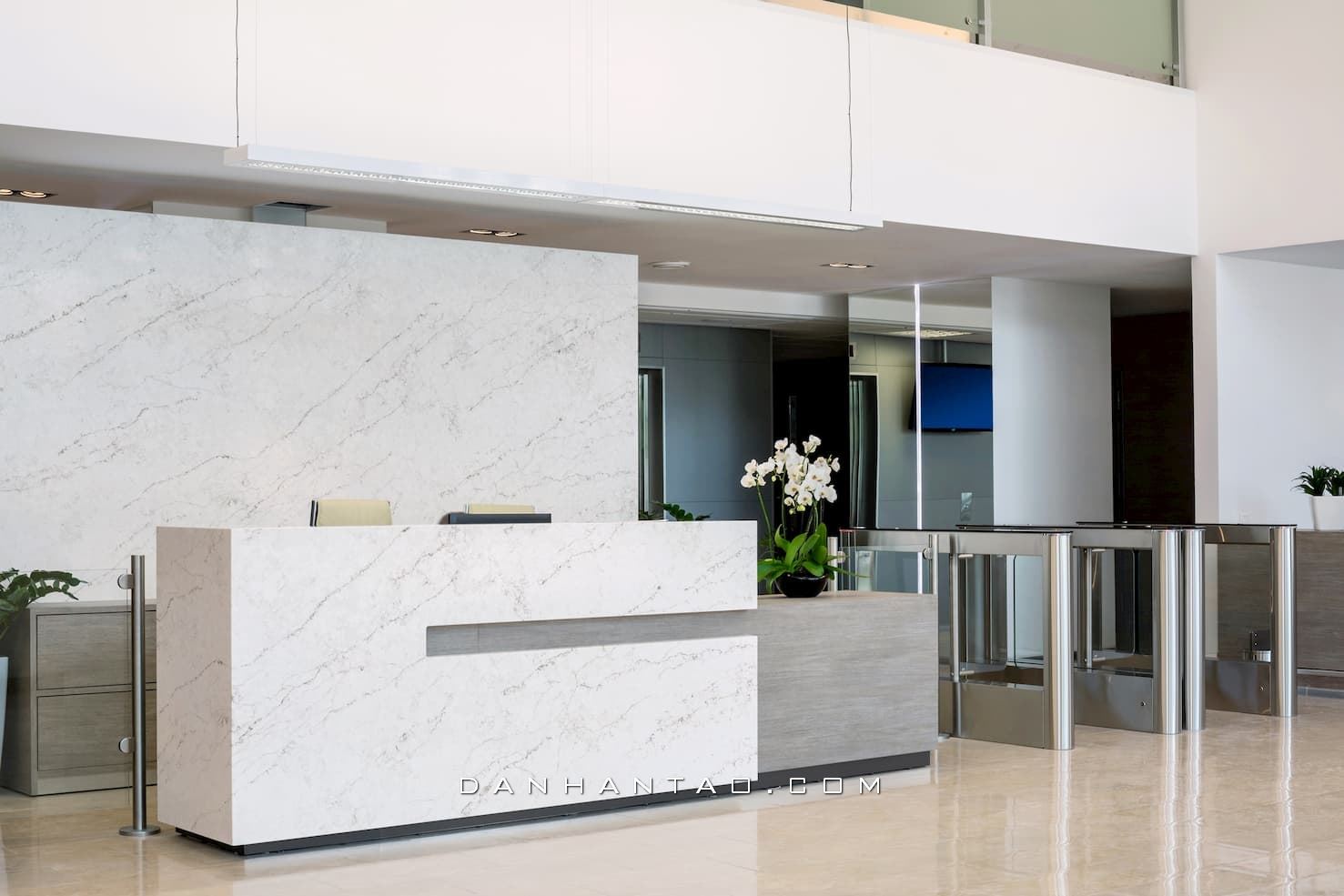 Đá nhân tạo Casla sử dụng trong văn phòng